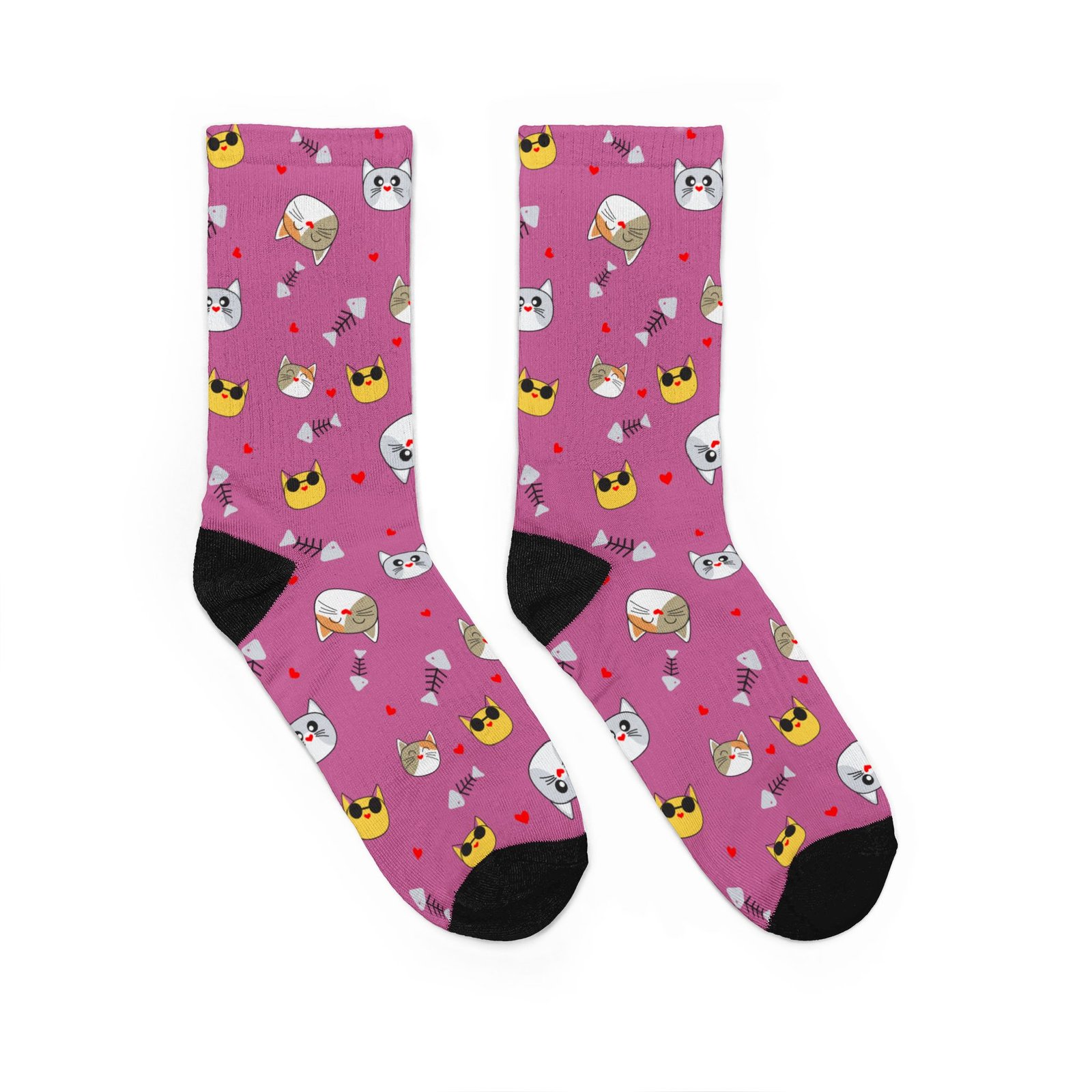 Unisex Padded Crew Socks (DTG) - Image 2